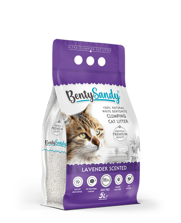 Benty Sandy Clumping Cat Litter – Lavender Scent